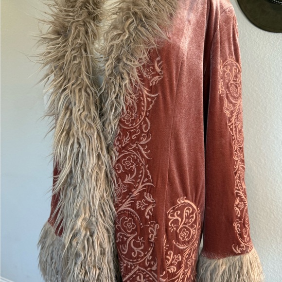 Free People Dusty Rose Moon Glow Coat Understated Leather - Picture 7 of 11